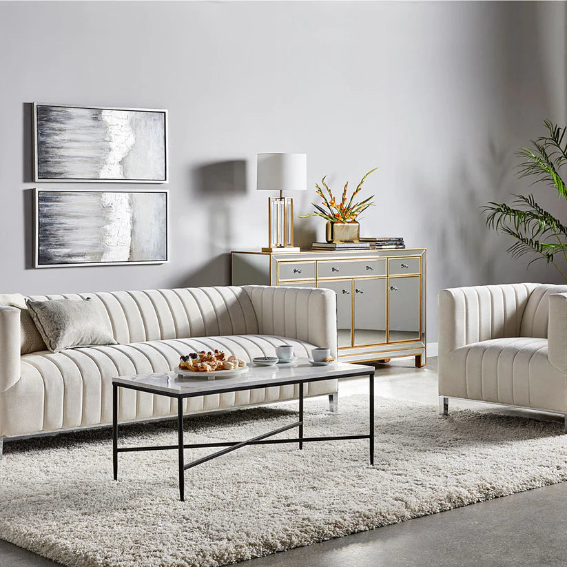 velvet sofa set