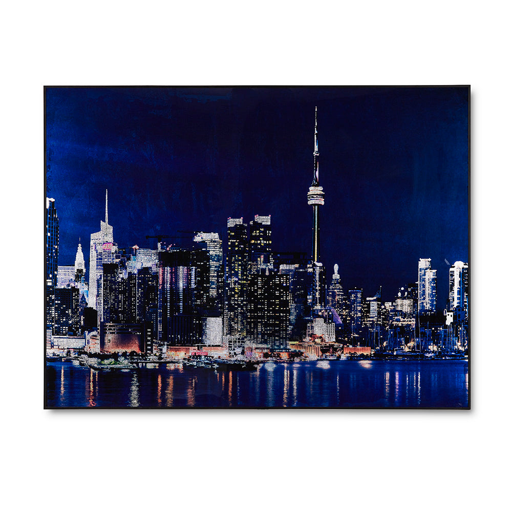blue art frame
