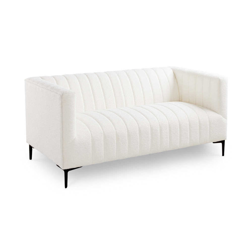 beige loveseat