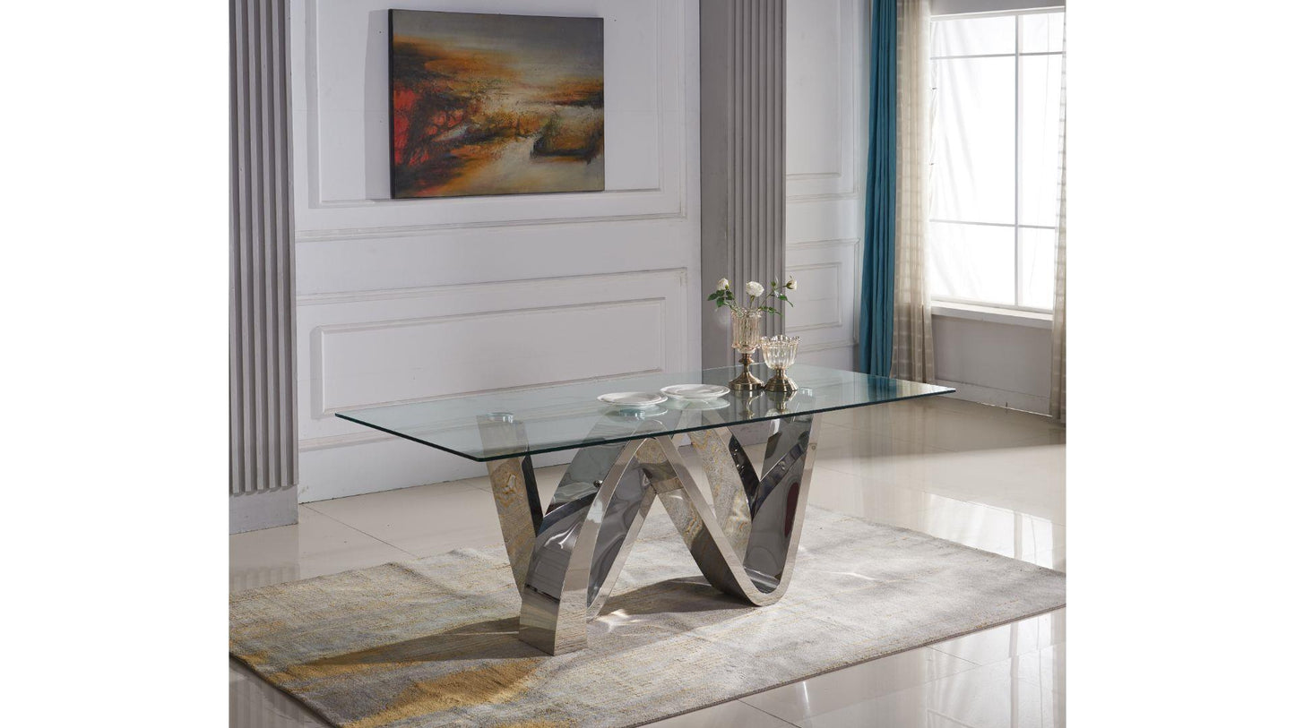 glass dining table