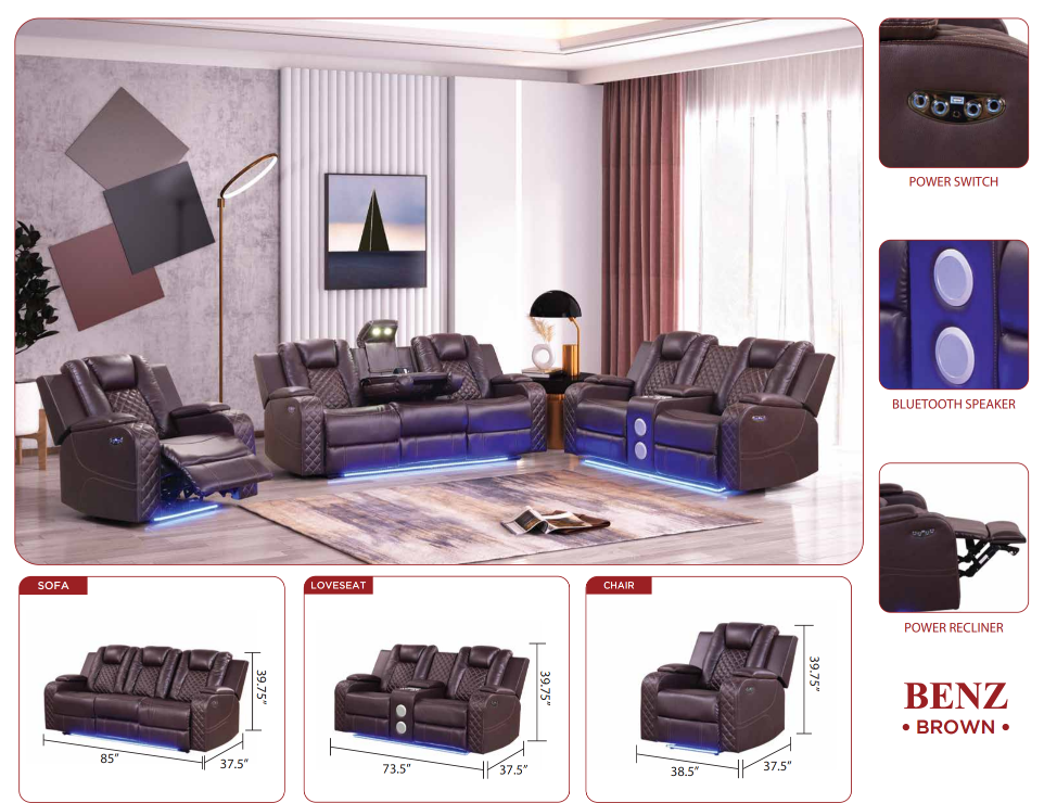 quality recliner sofa set