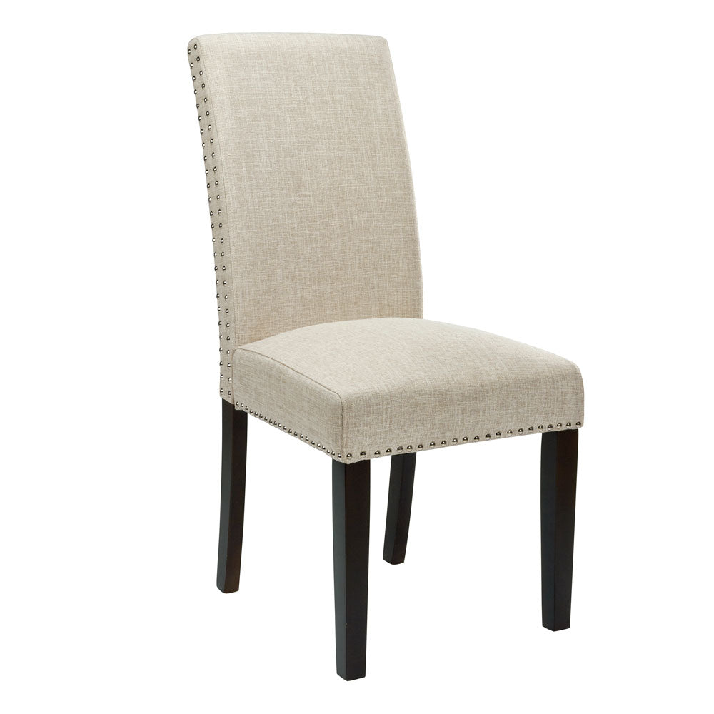 beige dining chair