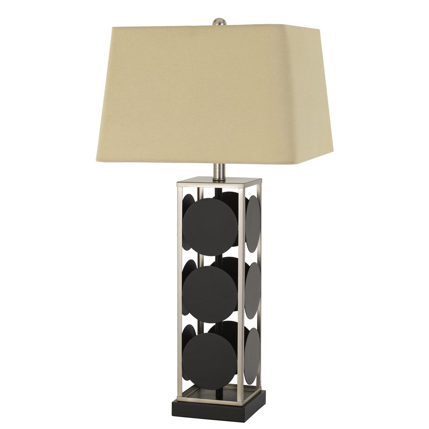 black table lamp