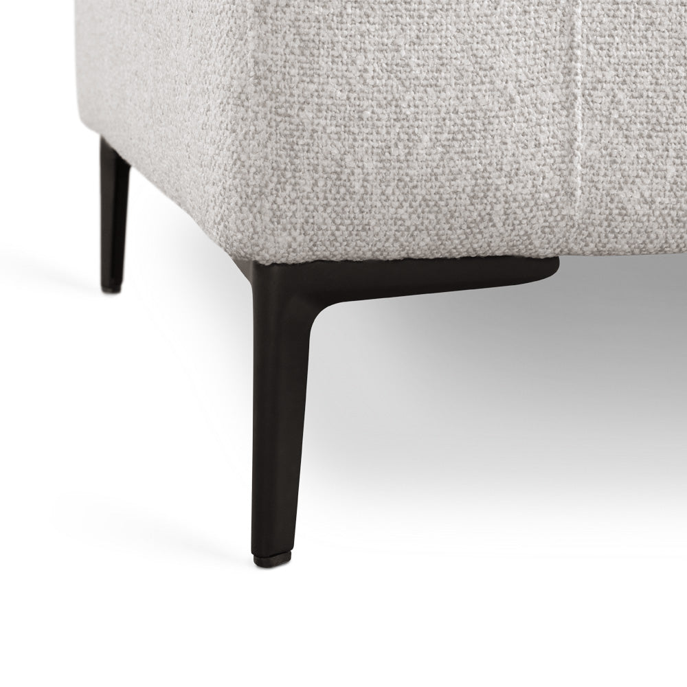 grey fabric accent chair