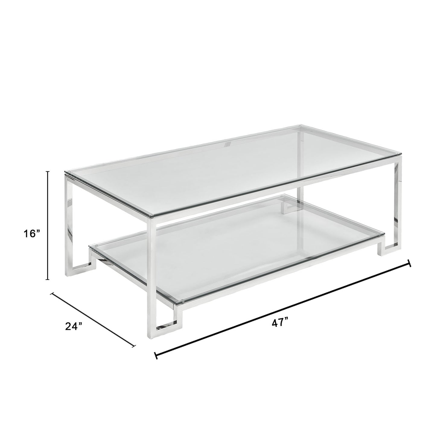 quality glass coffee table