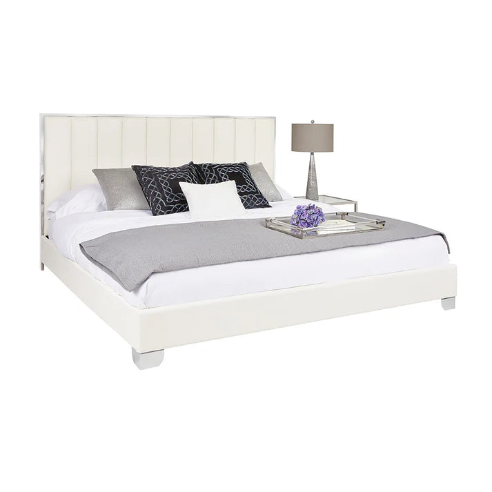 white single bed