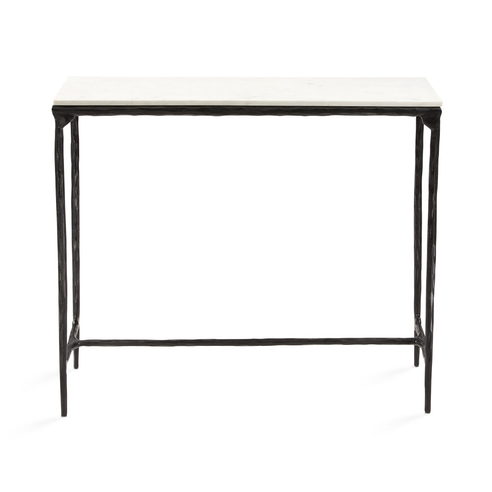 black marble console table