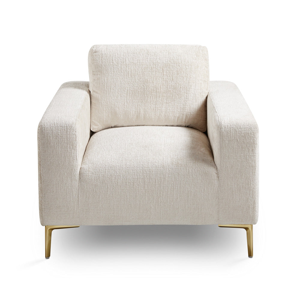 light grey fabric accent chair
