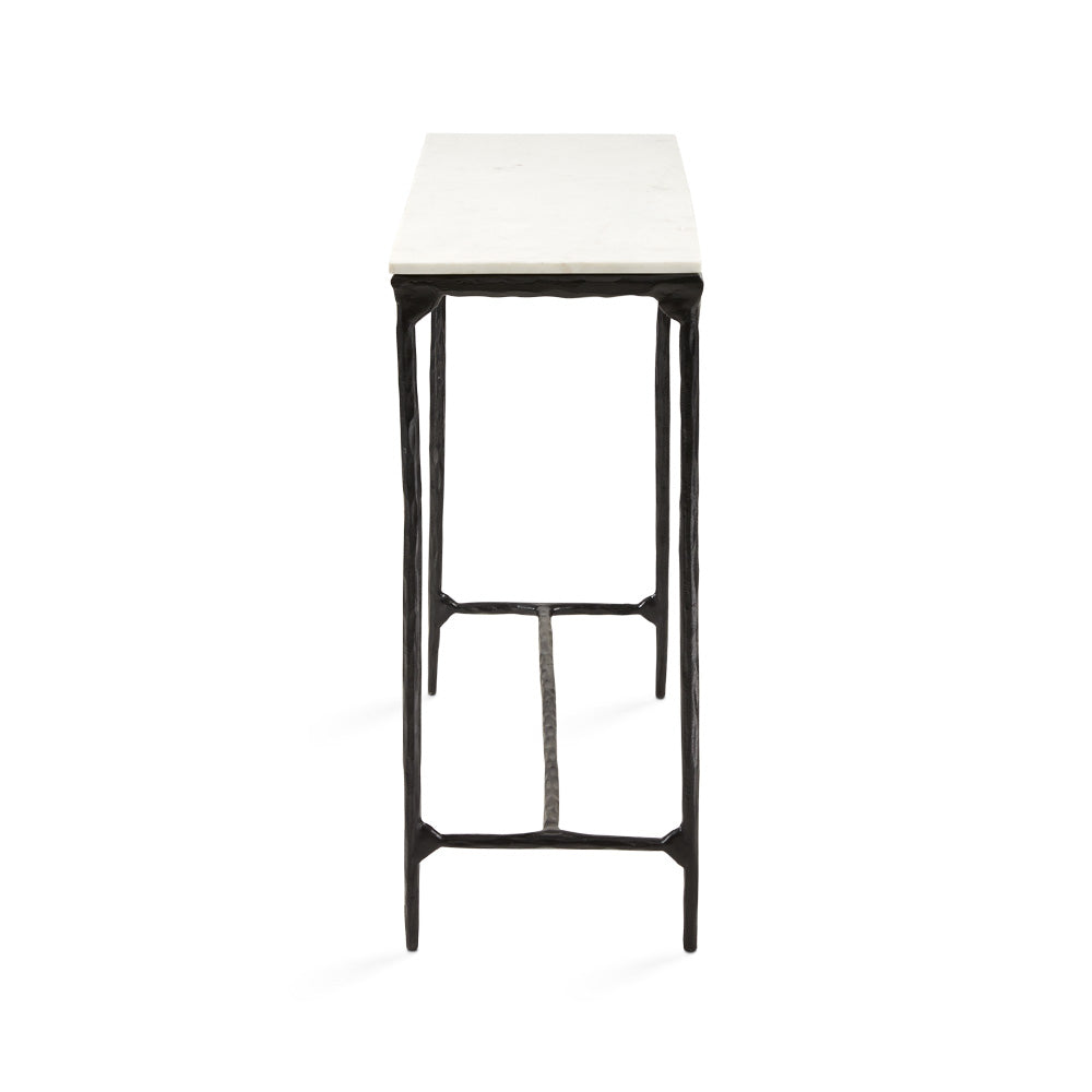 black console table