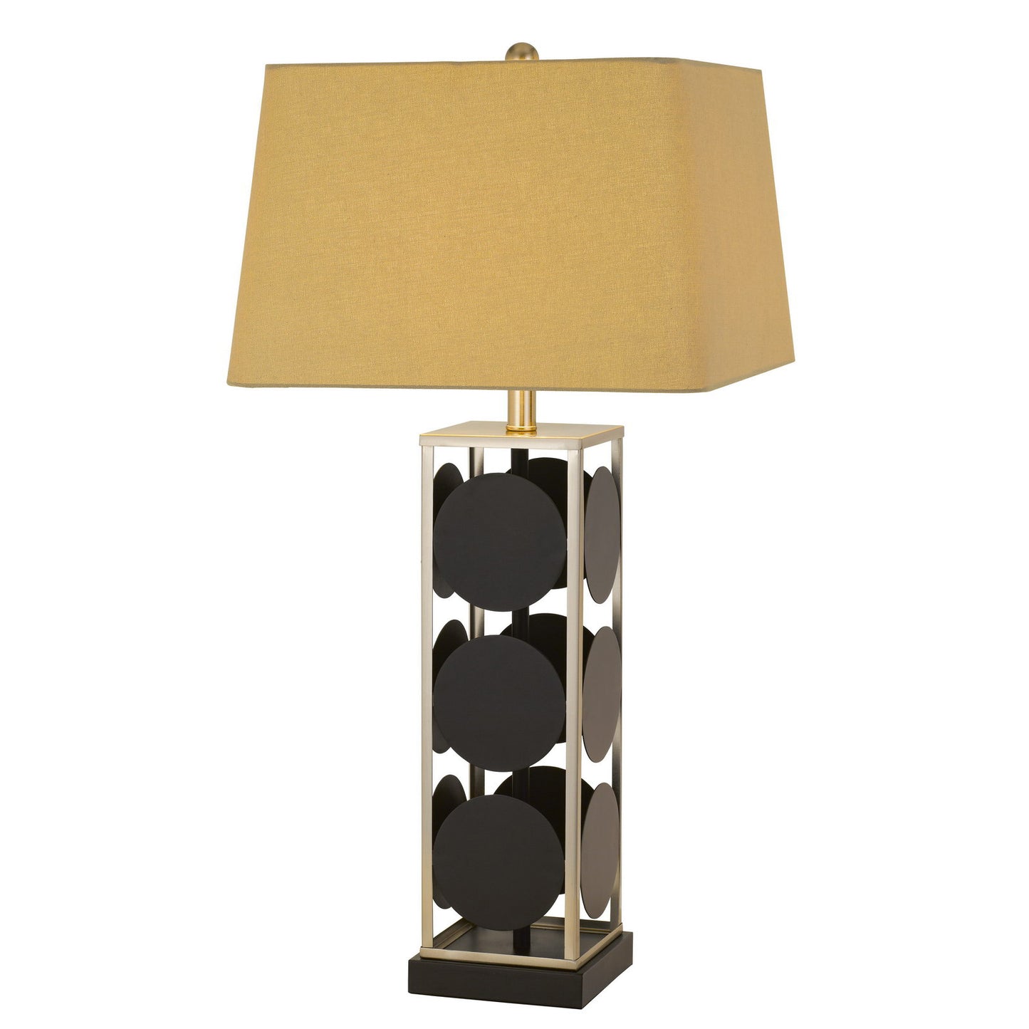 black table lamp