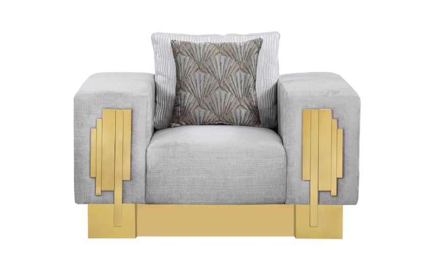 grey fabric chair