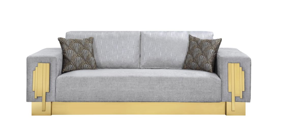 grey fabric sofa