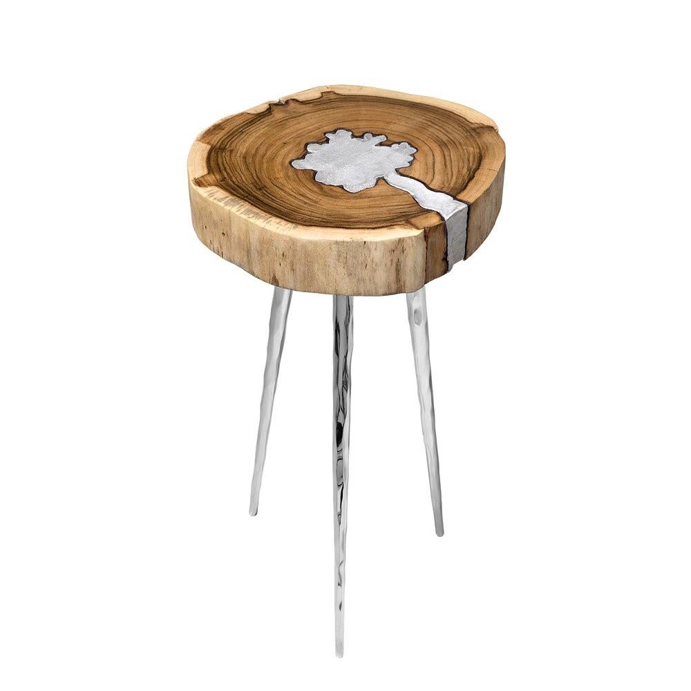 aluminum side table