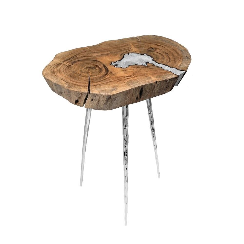 aluminum end table