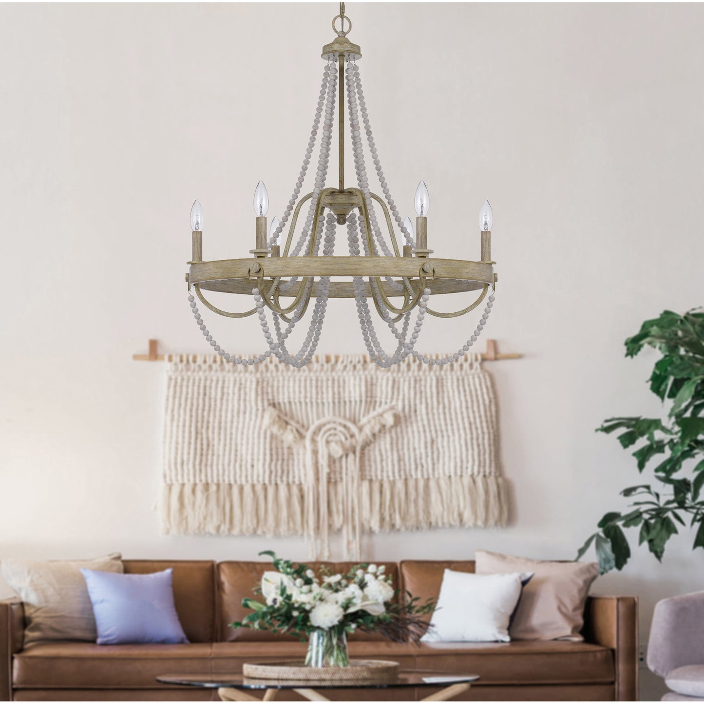 light brown chandeliers