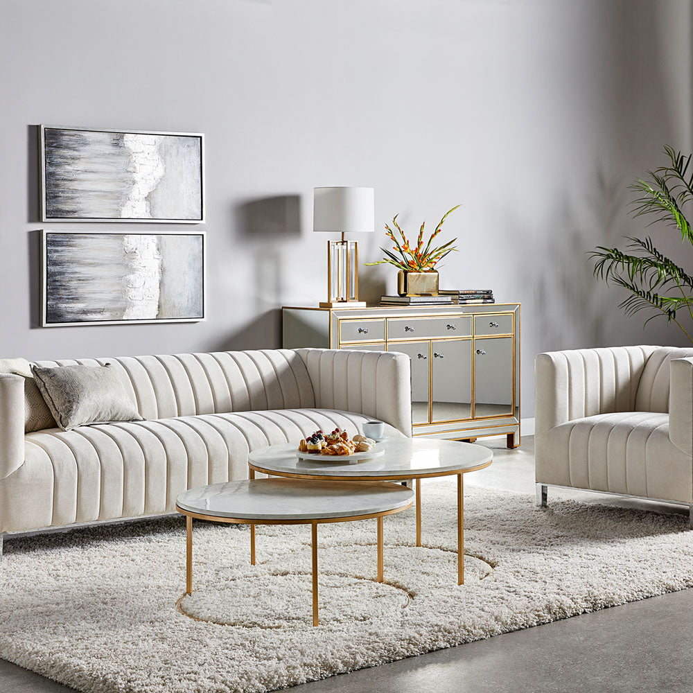 marble coffee table set