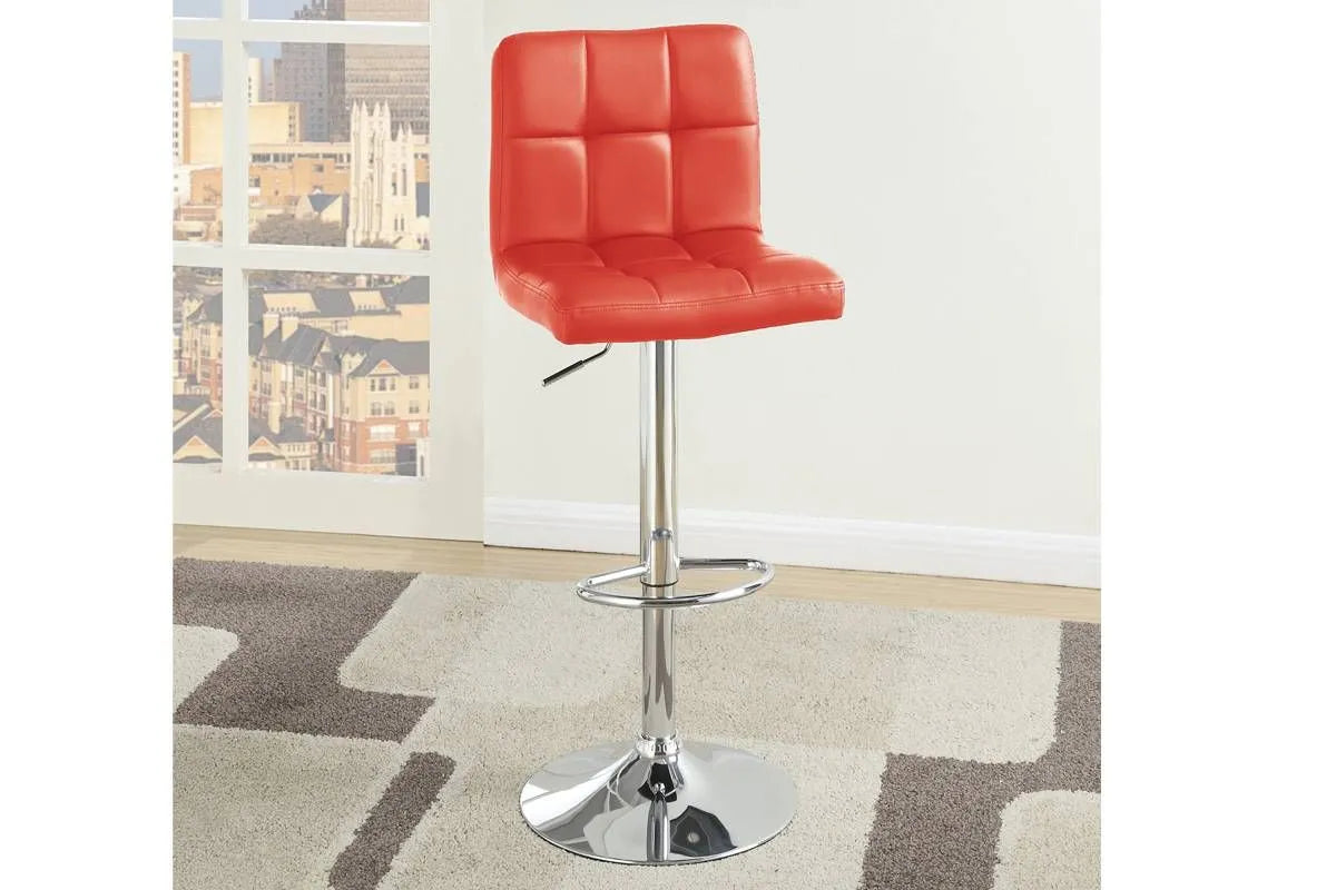 red bar stool