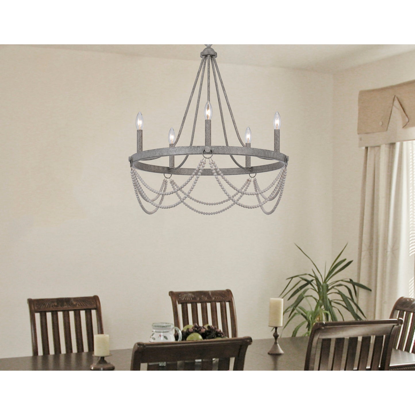 white chandeliers