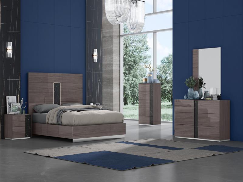 grey wooden bedroom set
