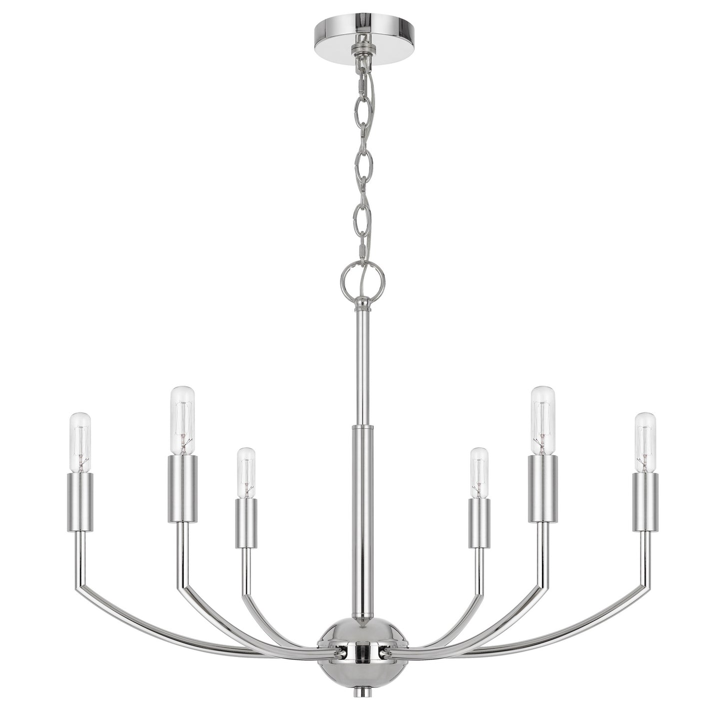 silver chandeliers
