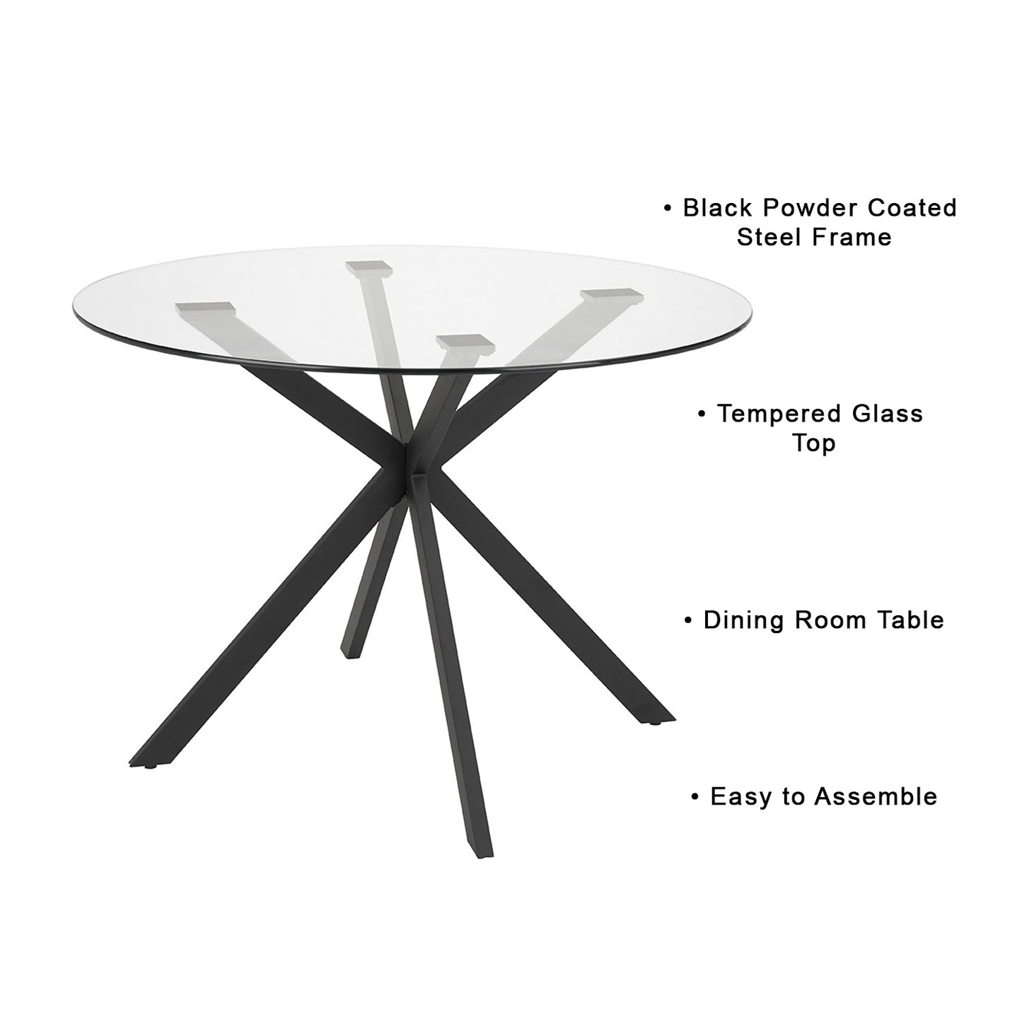 glass dining table