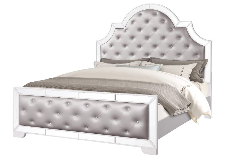 white single bed