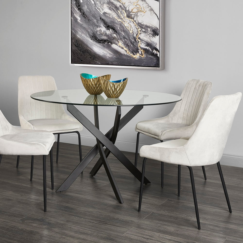 glass dining table