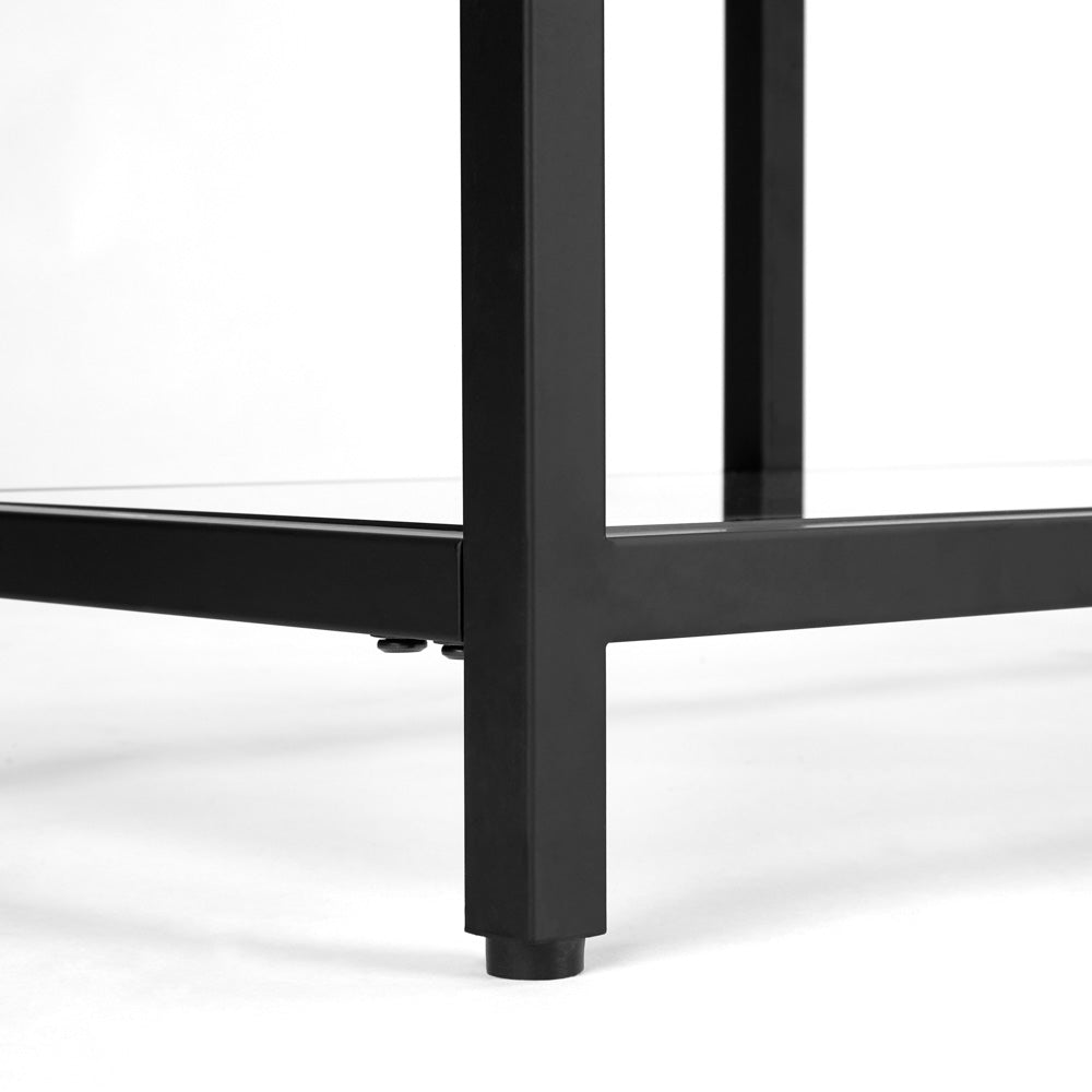 black console table