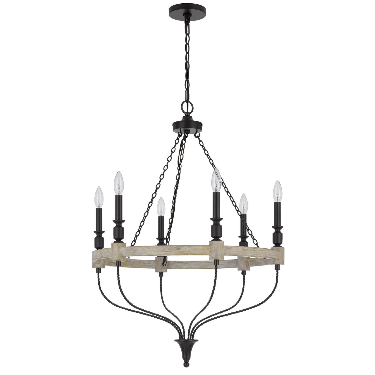 black chandeliers
