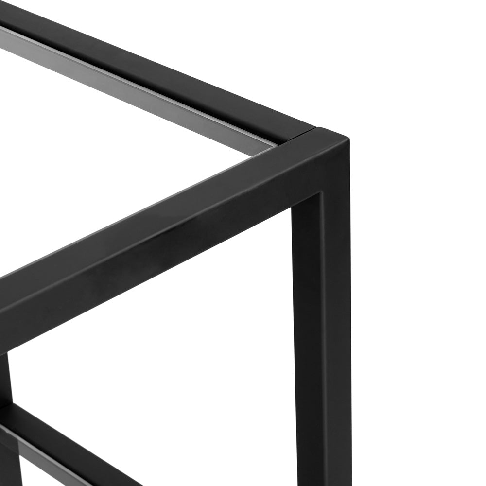 quality glass console table
