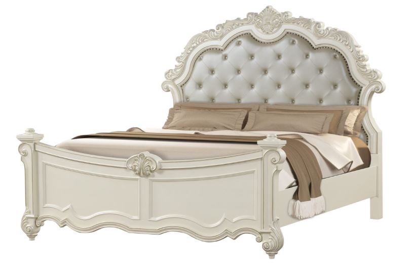 white single bed