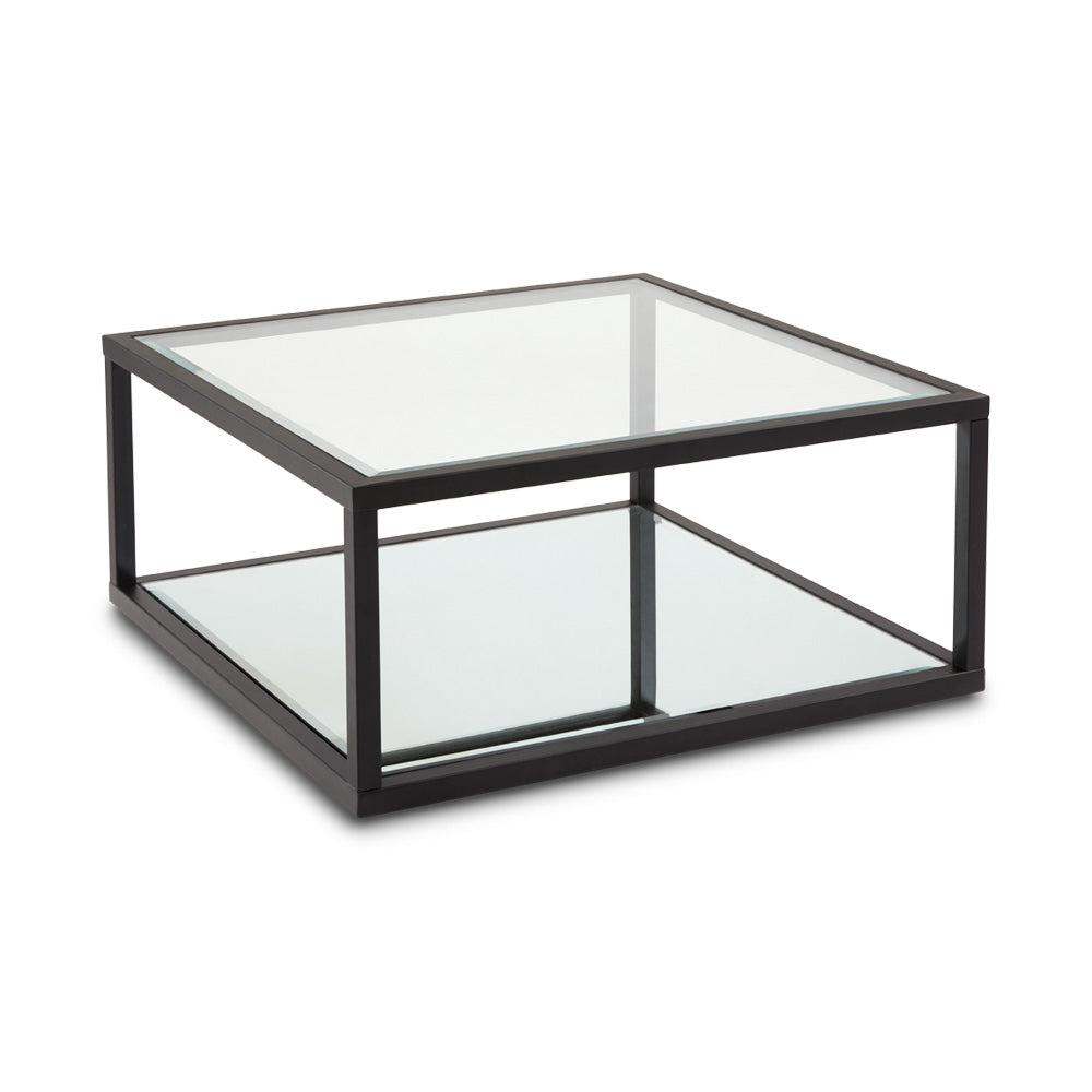 black glass coffee table