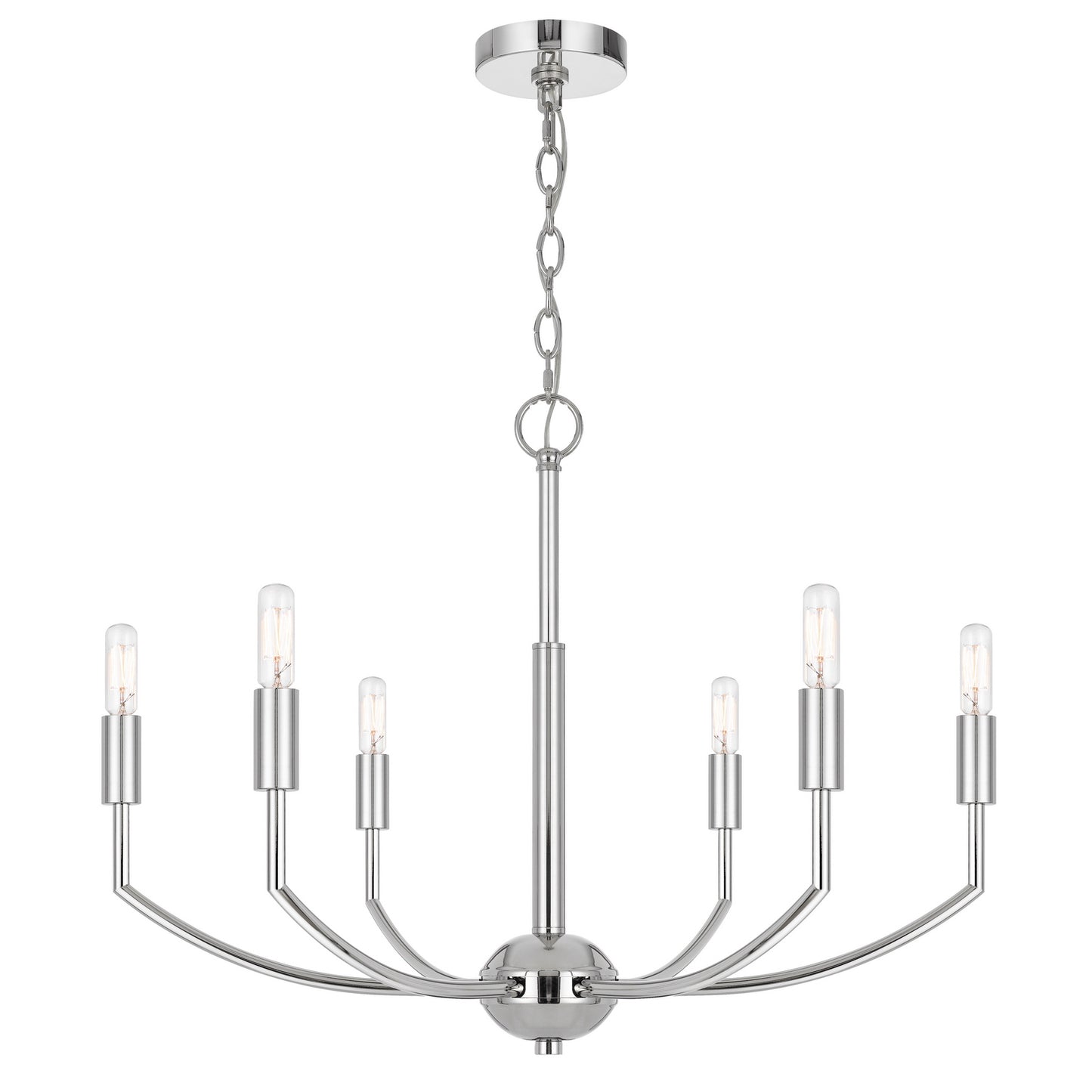 silver chandeliers