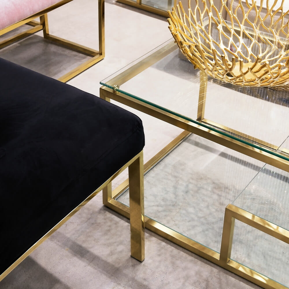 glass coffee table