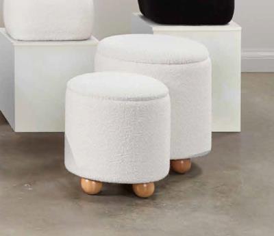 wood base ottoman