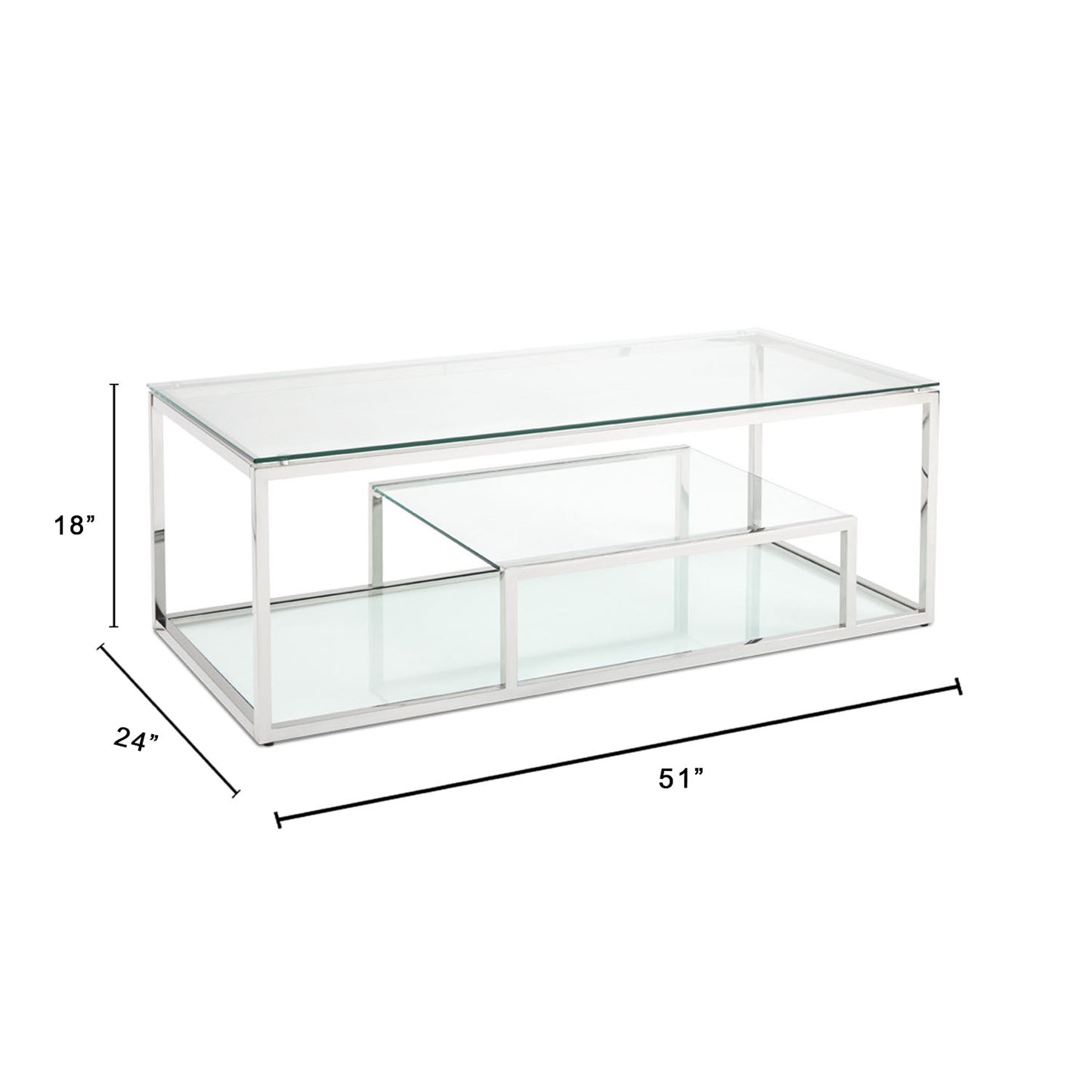 glass coffee table
