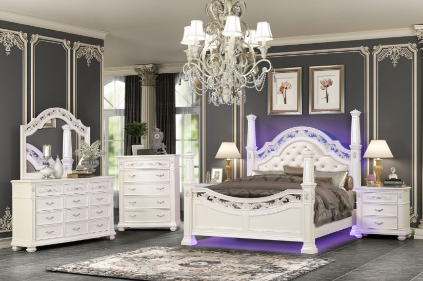 white bedroom set