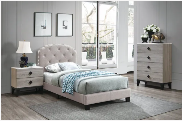 light brown bedroom set