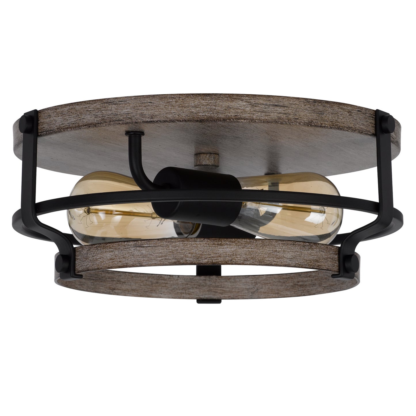 black semi flush