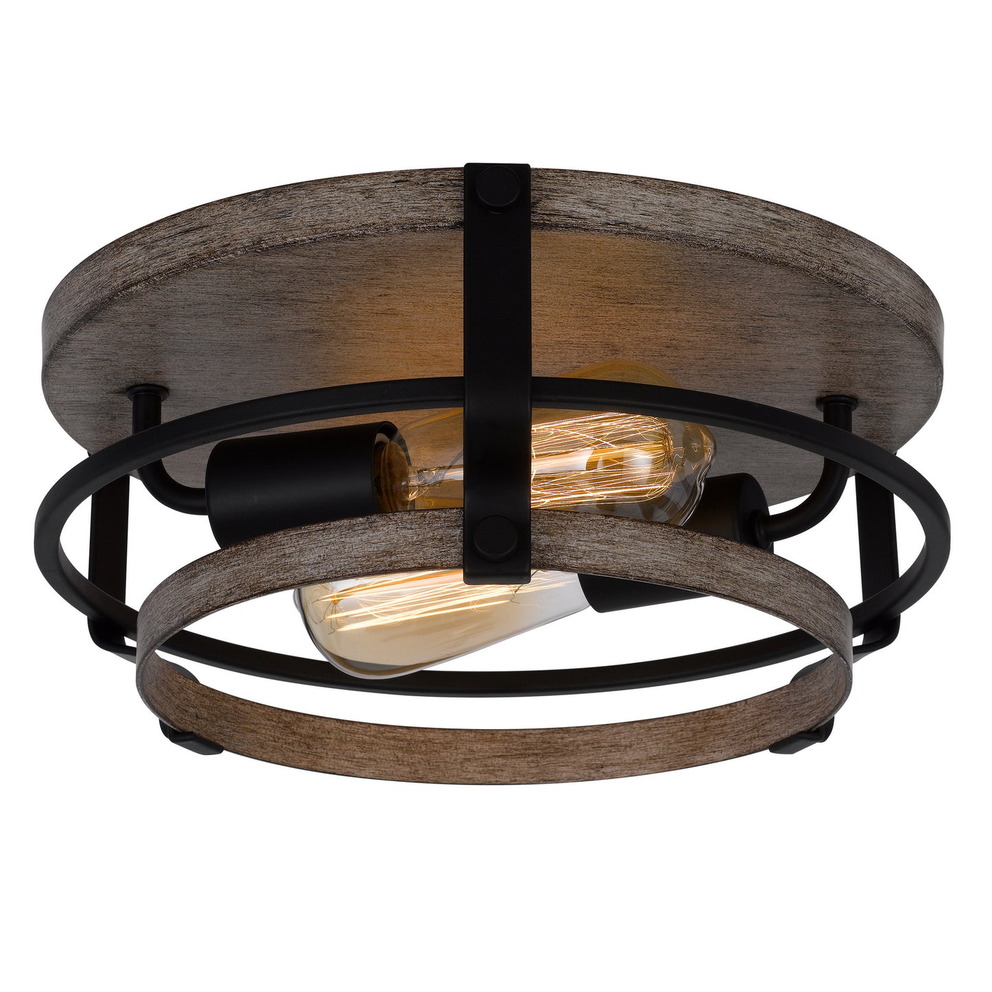 black semi flush