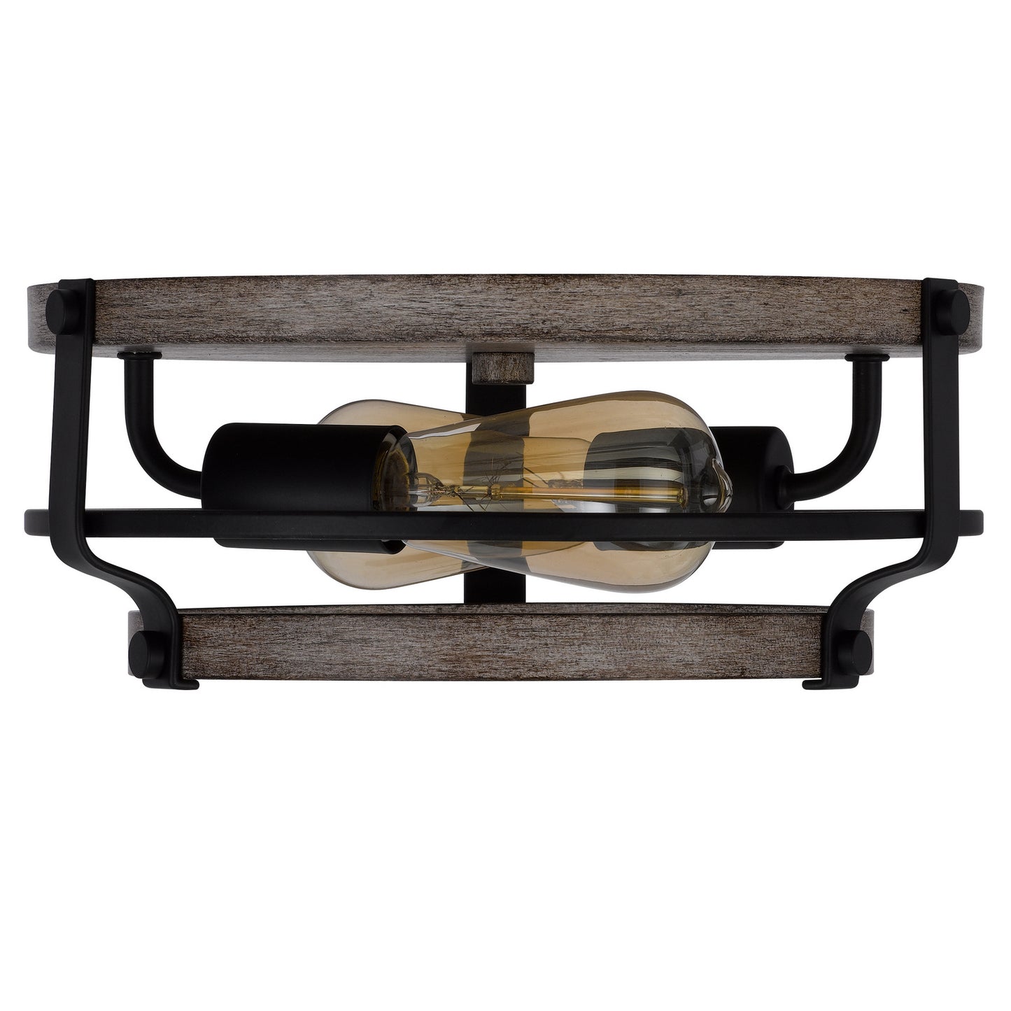 black semi flush