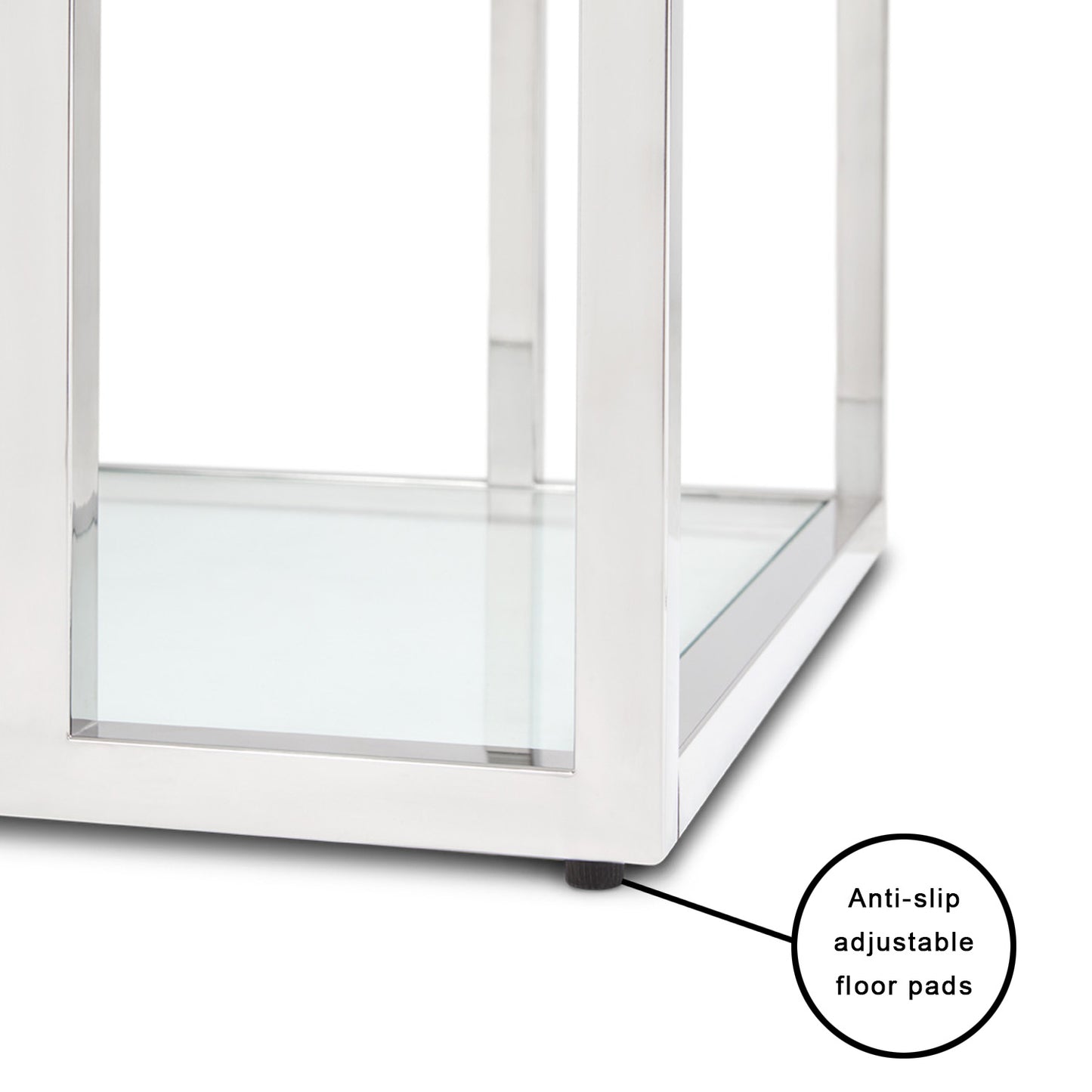 steel end table