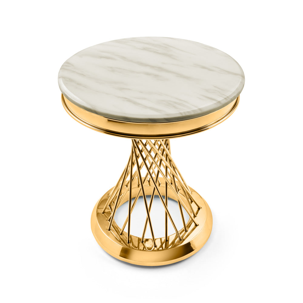 white side table