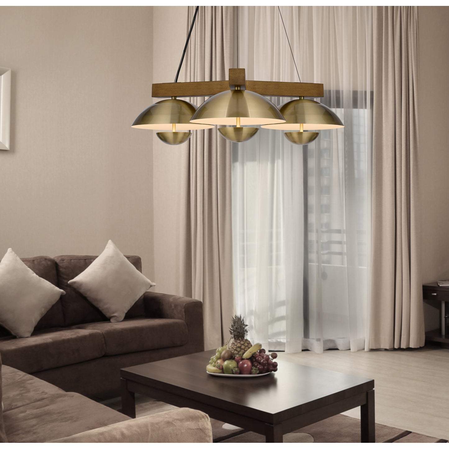 brass chandeliers