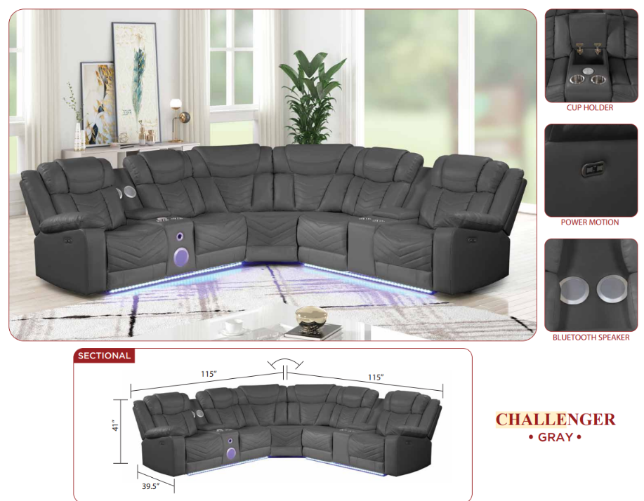 quality recliner sectional
