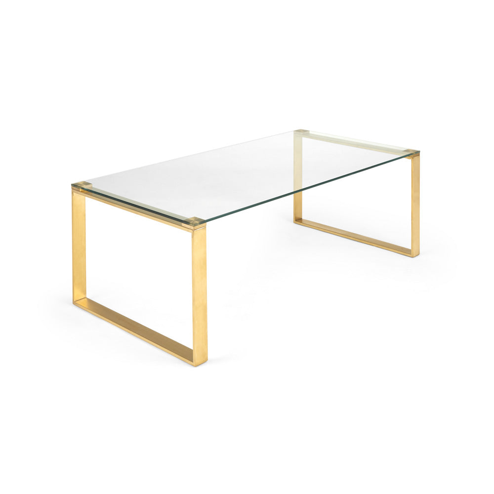 gold glass coffee table