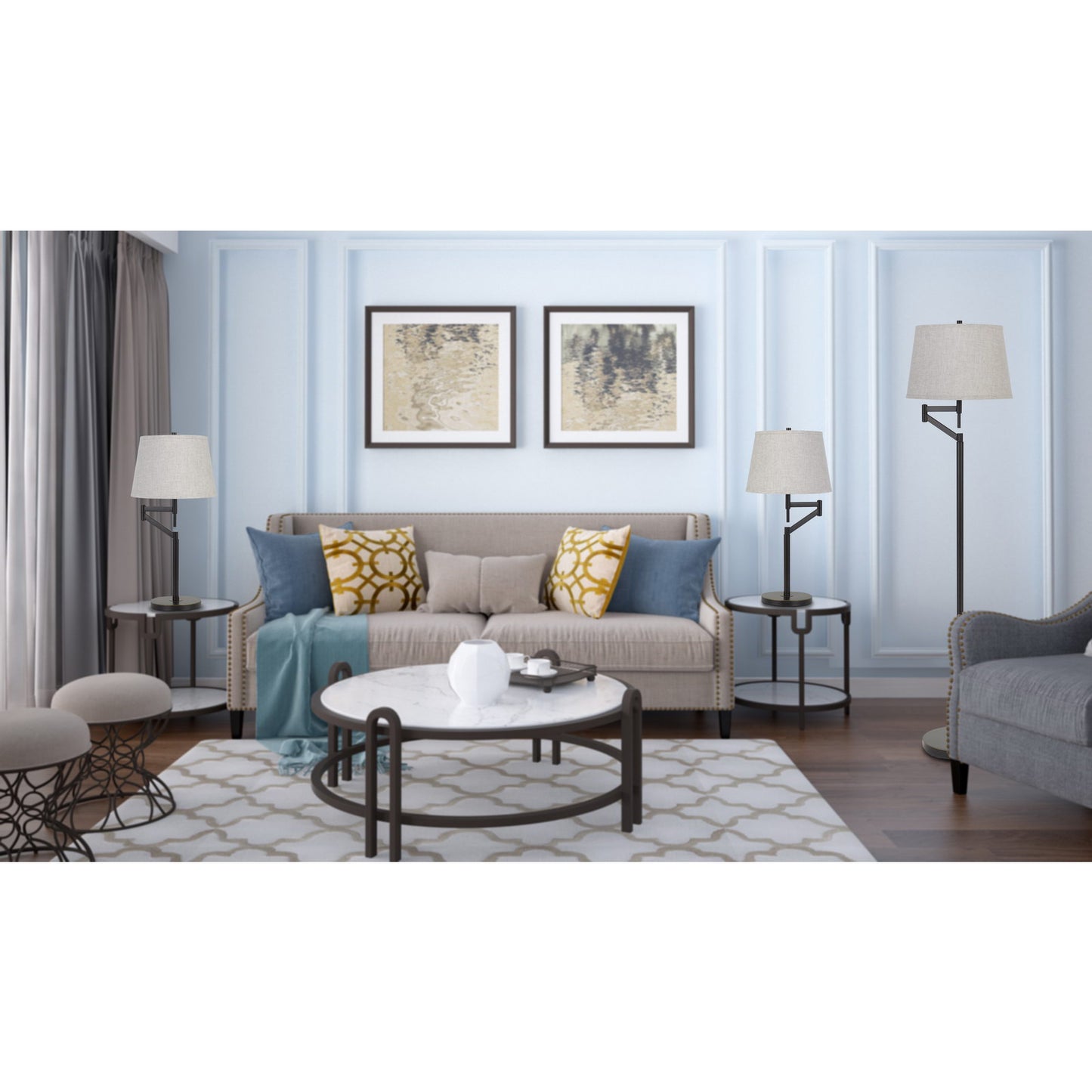 dark bronze floor lamp