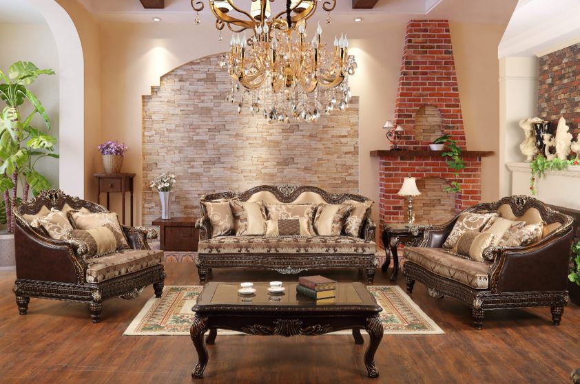 traditional design sofa set