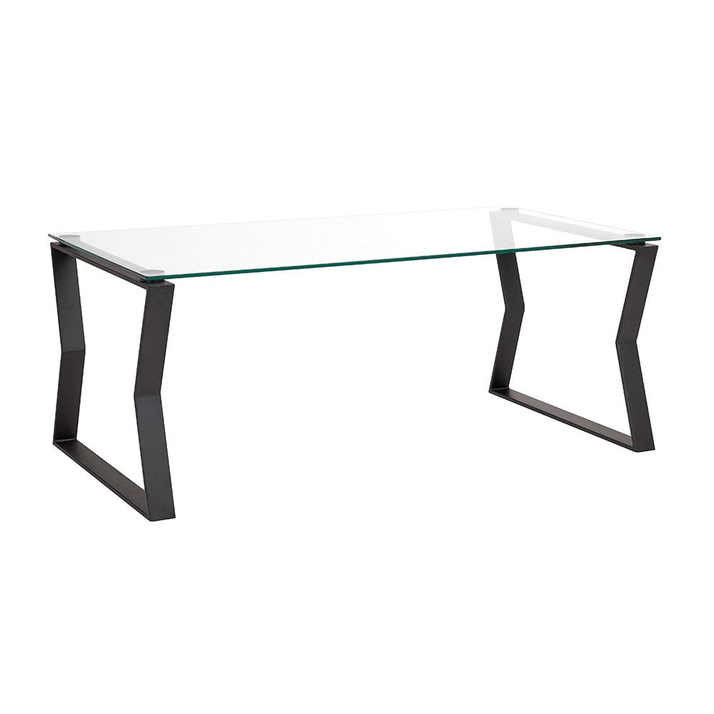 black glass coffee table