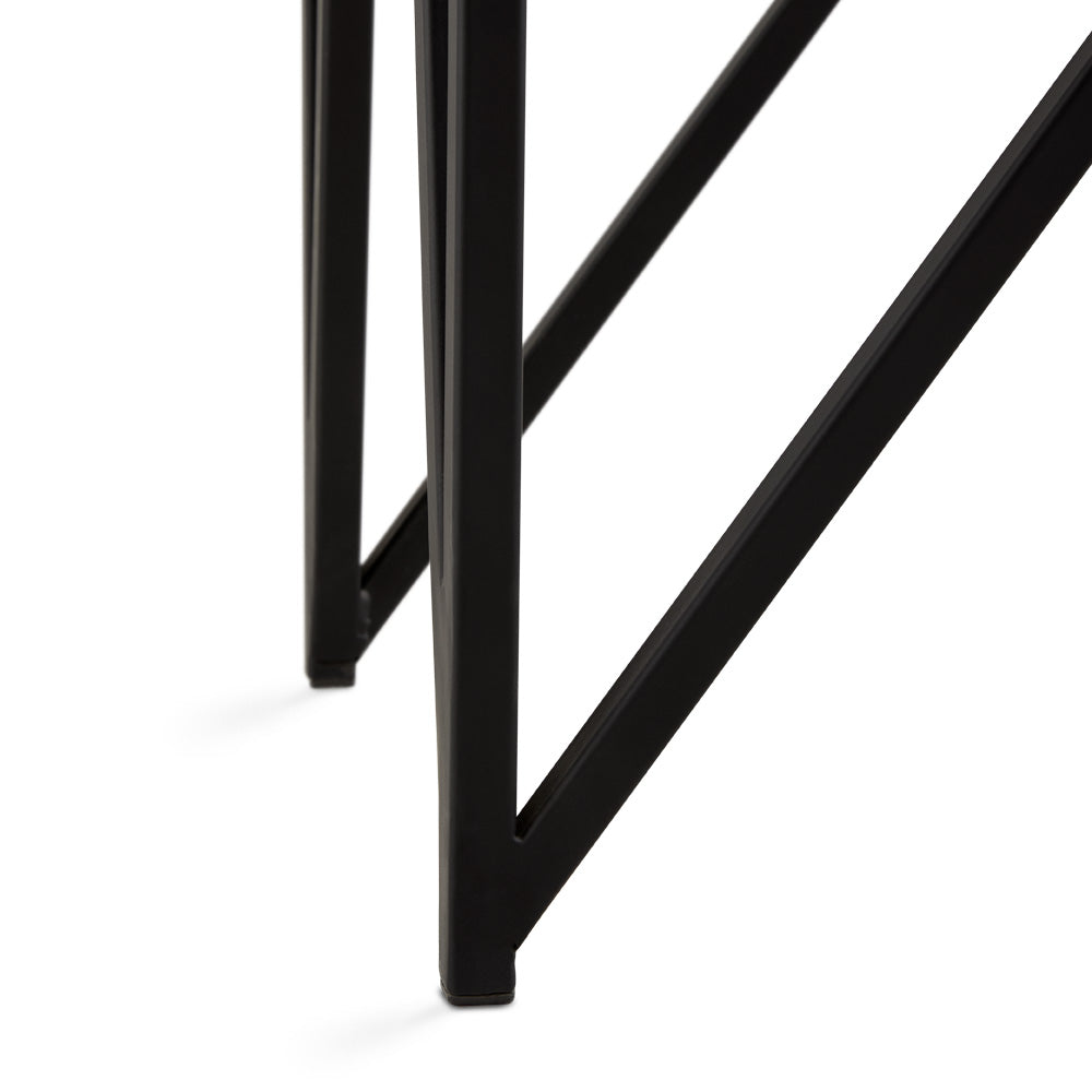 steel legs console table